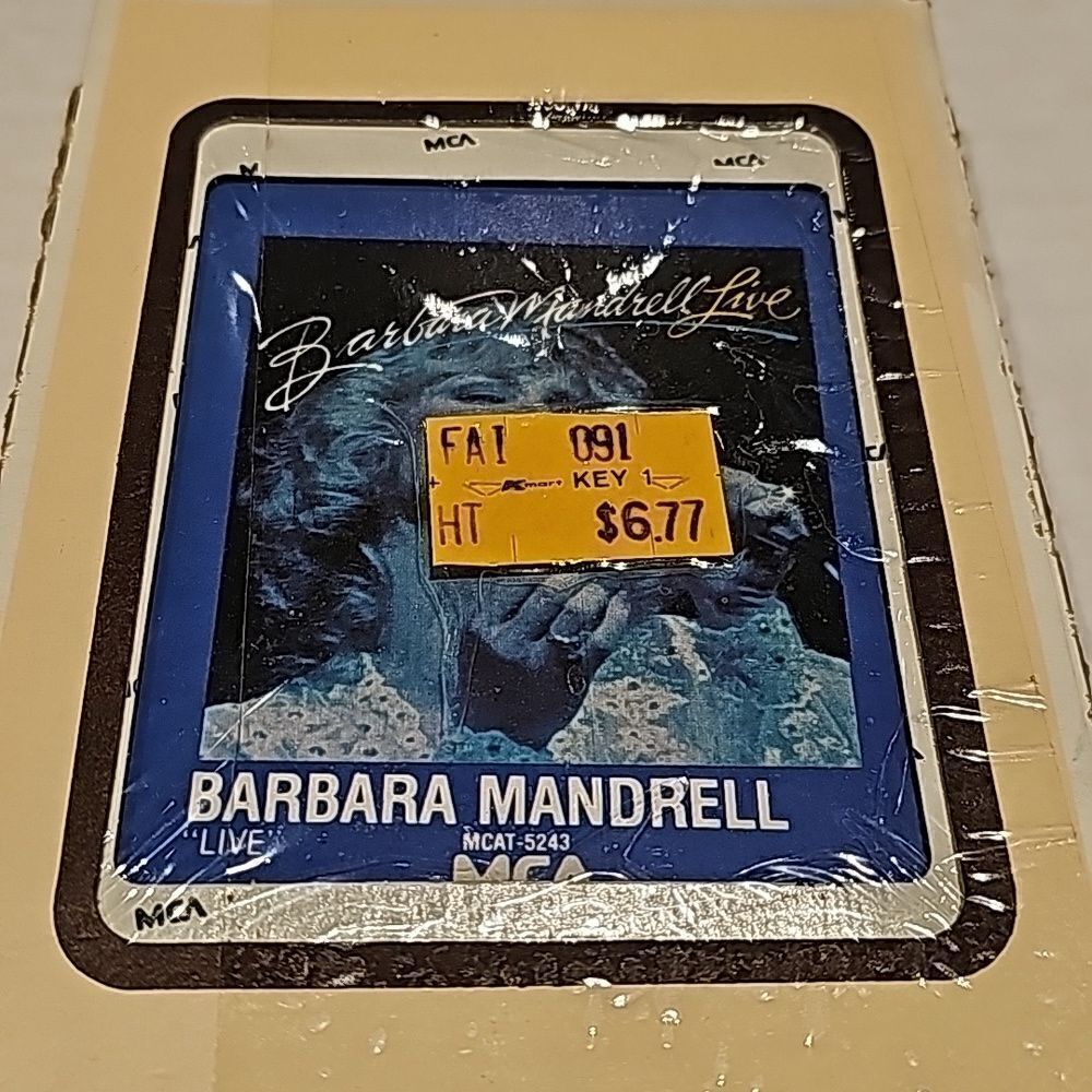 Vintage new in package 8 track tape